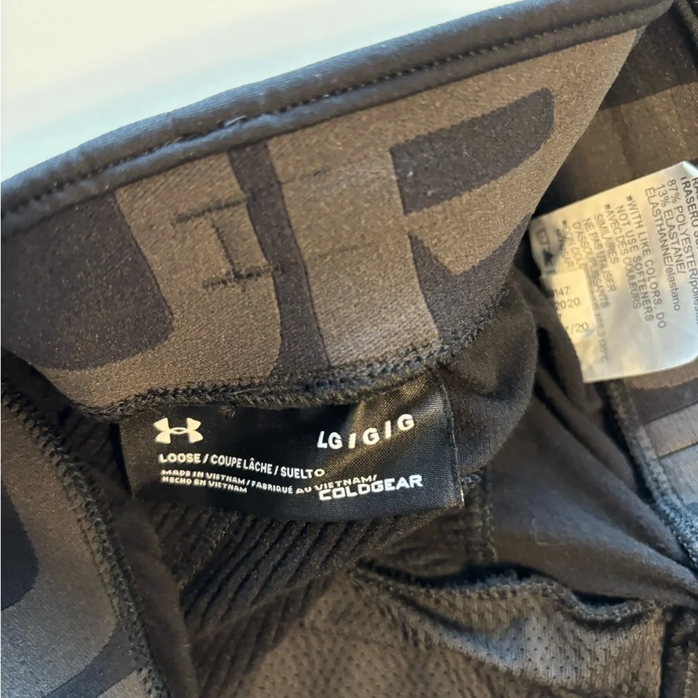 Under Armour ColdGear Black Jogger Sweatpants Size Large Athletic Training Pants - Picture 6 of 8